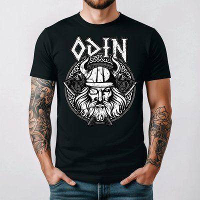 Футболка з принтом "Odin" АТ1909 фото