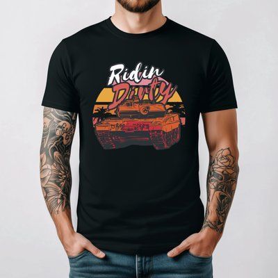 Футболка з принтом "Ridin Dirty" АМ1413 фото