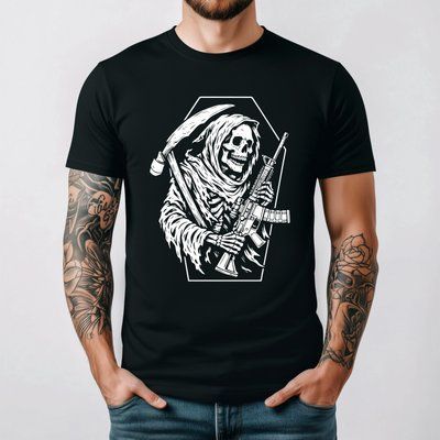 Футболка з принтом "Urban Reaper" АМ1307 фото
