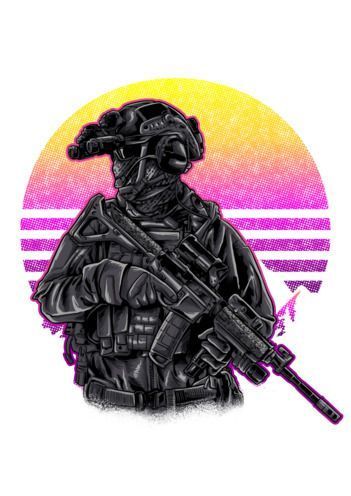 Футболка с принтом "Elite protection" АТ1619 фото